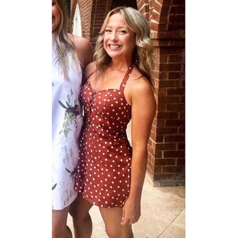 🍝 Polka Dot Spaghetti Strap Romper